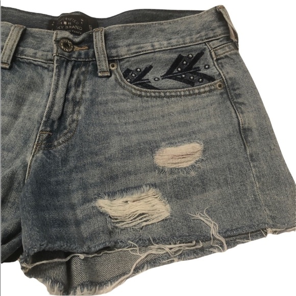 Lucky Brand Pants - Lucky brand cut off distressed short boho